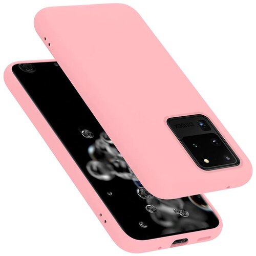 Cadorabo Ohi&amp;scaron;je združljiv s Samsungom v tekoči roza barvi - za&amp;scaron;čitni pokrov iz fleksibilnega silikona TPU, (20591346) Slike