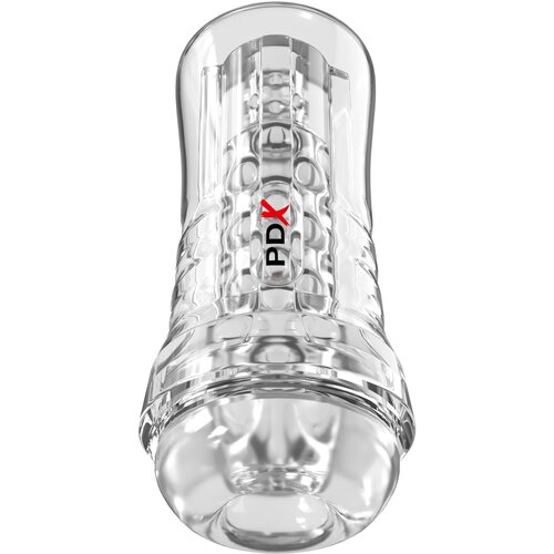 Pipedream PDX Elite ViewTube See-Thru EZ-Grip Stroker Clear Cene