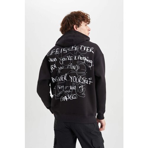 Defacto Oversize Fit Printed Sweatshirt Slike