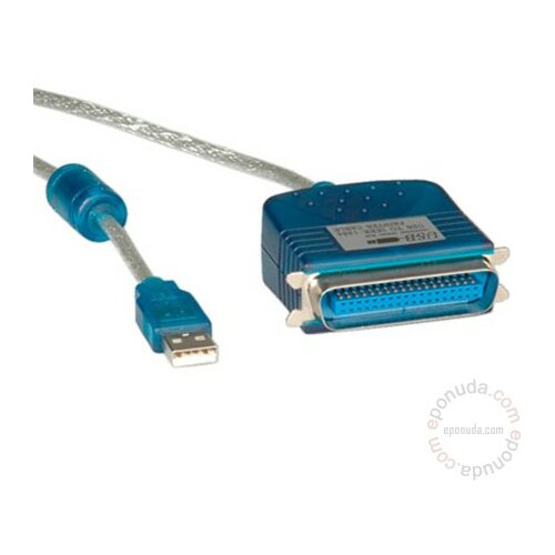 Roline USB to Paralel Centronix IEEE1284 Converter, kabl, 1.8m adapter Slike