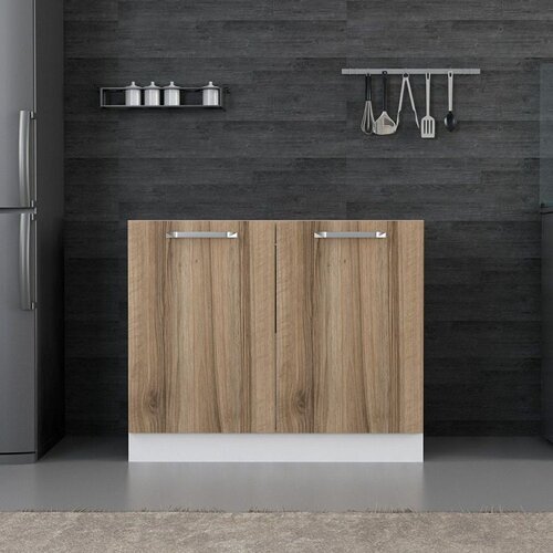 Hanah home kuhinjski element Minar 4150, 100 cm, beli / dore Cene