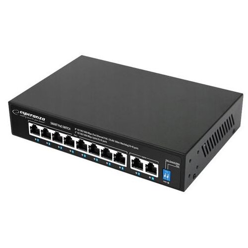 Switch 8 PoE + 2 UPLINK ESPERANZA ETHERNET 10/100/1000 MATRIX, ENS108 Cijene