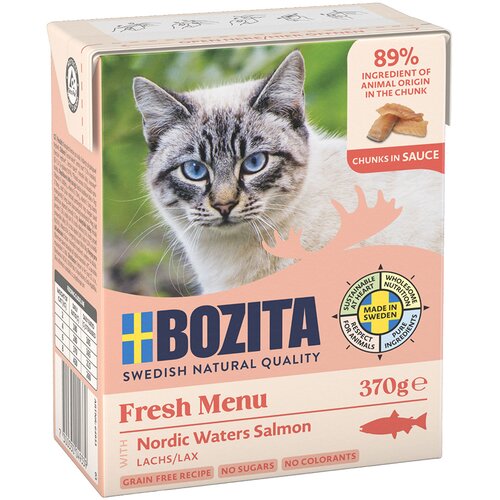  Varčno pakiranje Bozita Tetra ko&scaron;čki v želeju ali v omaki 24 x 370 g - Omaka: losos Cijene