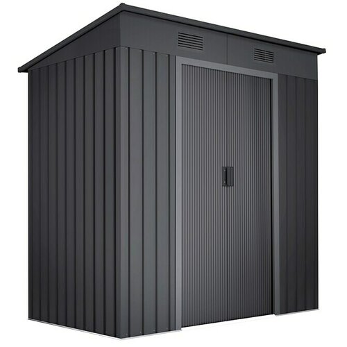 Hoggar Spremište Oulu Dark (Vanjska dimenzija uklj. krovni prevjes (Š x D): 238 x 130 cm, Čelik, Baza: 3,14 m²) Cijene