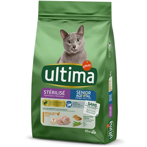  1,5 kg / 2 kg gratis! 7,5 kg / 10 kg Ultima Cat - Sterilized Senior (10 kg)