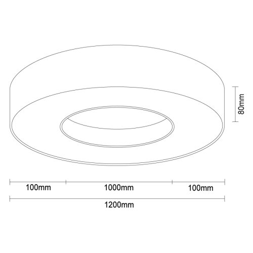  LED plafonsko svetlo LED/115W/230V 3000/4000/6500K prečnik 120 cm bela Slike