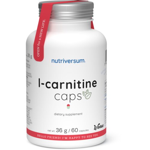 NUTRIVERSUM L-Carnitine Caps – L-karnitin za podršku metabolizmu masti | Veganske kapsule Cene