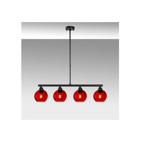 Opviq Luster Benek-15-14431, 80x15x80cm, IP20, Crno-crvena Slike