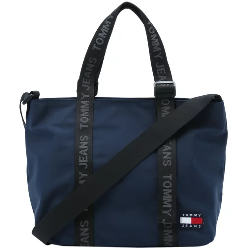 Tommy Jeans Shopper torba 'Essential' noćno plava / crvena / bijela