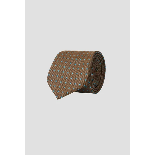 ALTINYILDIZ CLASSICS Men's Brown-turquoise Patterned Brown-turquoise Tie