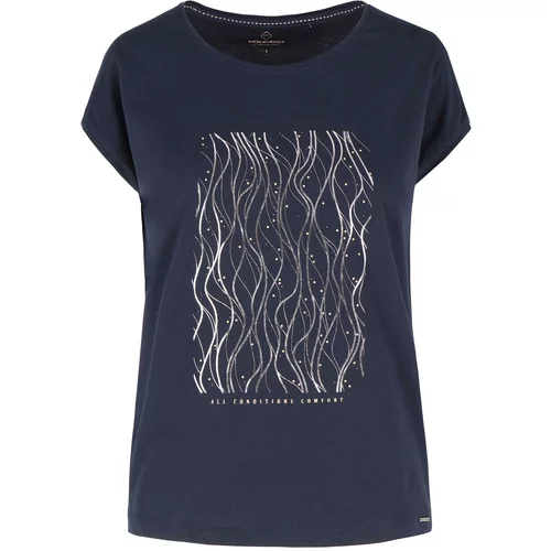 Volcano Woman's T-shirt T-Linki L02147-S23 Navy Blue