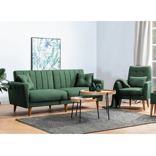 Aqua-TKM07-1070 zeleni sofa-krevet set Slike