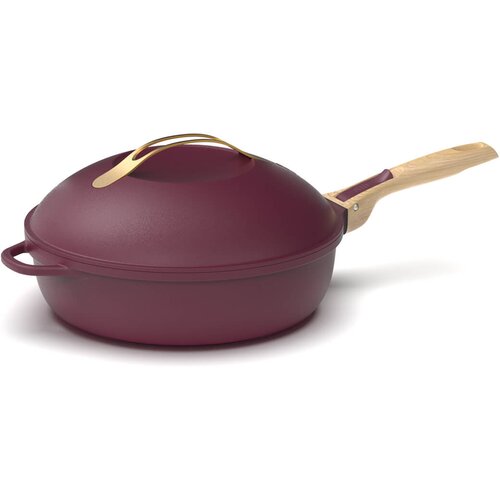 Cookut Ponev s pokrovom Fabuleuse 8v1 / 28cm / vinsko rdeča / aluminij, (5000198717) Slike