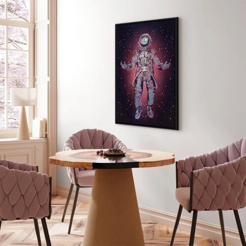  Slika - Lonely Traveler (1 Part) Vertical 60x90 U crnom drvenom okviru Slike