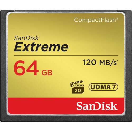 Sandisk CF 64GB Extreme 120 MB/s 85MB/s memorijska kartica Slike