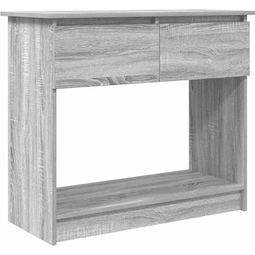 Maison Chic konzolna miza - miza ob steni s predali siva sonoma 85,5x38,5x74,5 cm, (21786425) Cene