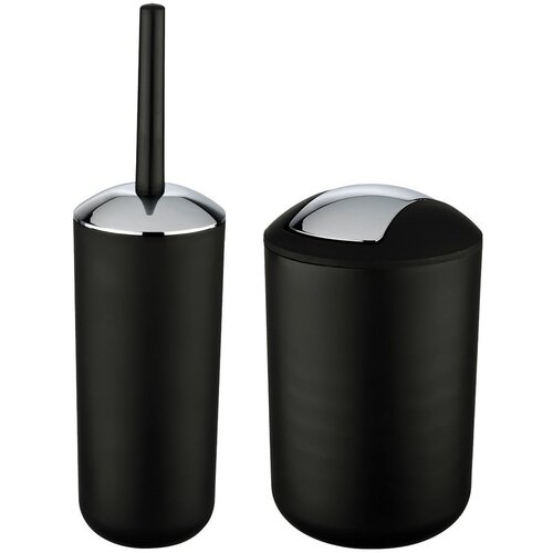 Wenko Crni plastičan set pribora za kupaonicu Brasil &amp;ndash; Slike