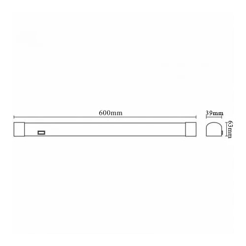  LED osvetljenje za ogledalo u kupatilu LED/15W/230V 60 cm IP44 belo Slike
