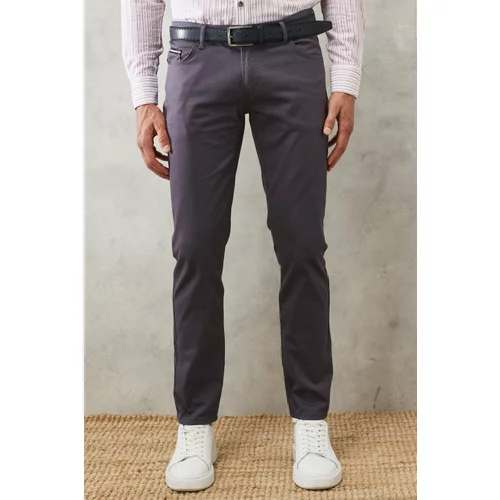 AC&Co / Altınyıldız Classics Men's Smoked Slim Fit Slim Fit 5 Pocket Flexible Chino Trousers.
