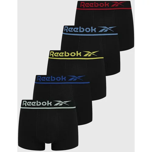 Reebok Bokserice (5-pack) za muškarce, boja: crna