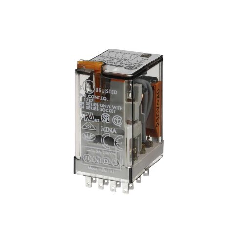 Finder 55.34.8.230.0050 Utični relej 230 V/AC 7 A 4 prebacivanje 10 ST Tray Slike