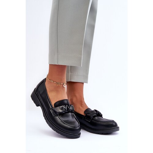 S. BARSKI Leather Loafers Half-Boots on Flat Heel Black SBarski HY335 Cijene