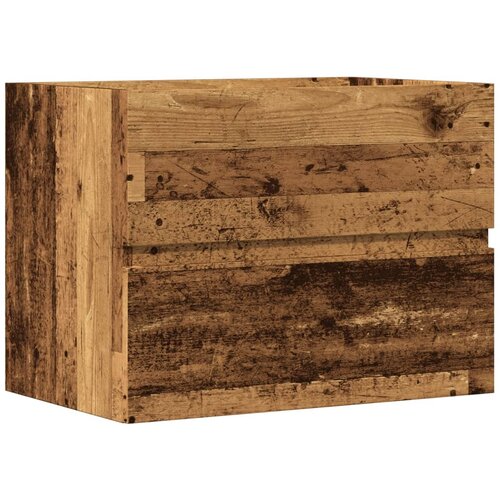 Maison Chic Kopalniška omarica - Kopalniški kabinet star les 60x38,5x45 cm inženirski les, (21794791) Cene