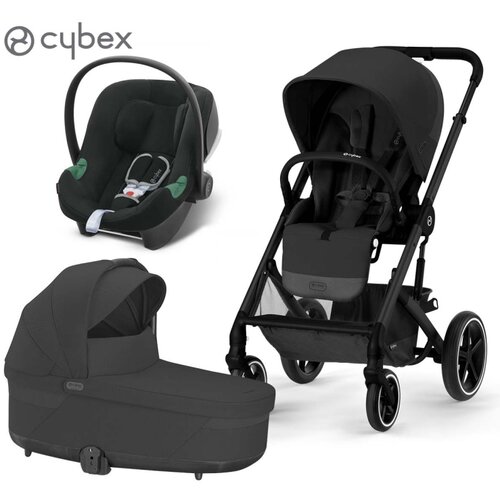 Cybex Gold® dječja kolica 3u1 balios™ s lux moon black (black frame) + aton™ b2 volcano black Cijene