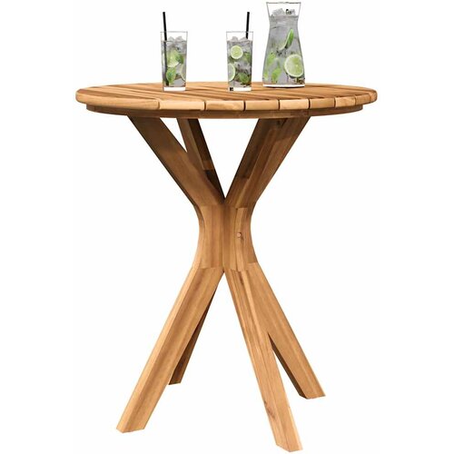  Bocni stol Smeđa 70 x 70 x 75 cm Čvrsto teak drvo Slike