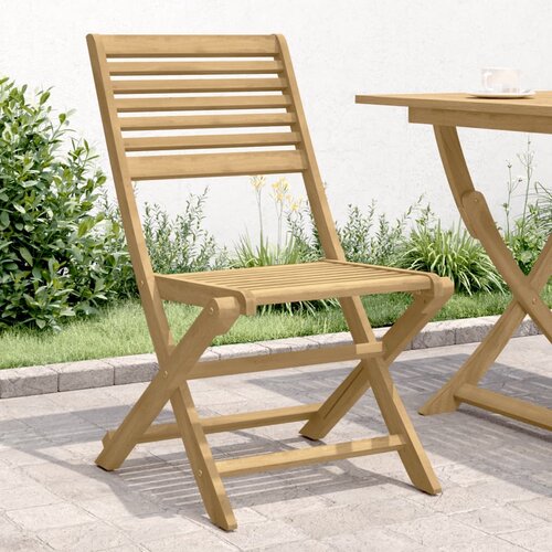  Sklopive vrtne stolice 4 kom 48,5x61,5x87 cm od drva bagrema Cene