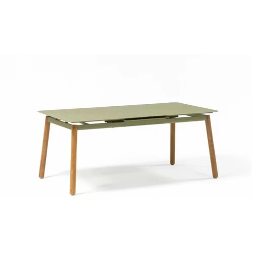 Ezeis olivno zelena kovinska vrtna miza alicante, 160 x 80 cm