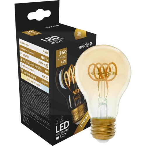 Avide Sijalica, LED 5W, E27, 2700K, 360&amp;deg;, 230V AC &amp;ndash; Globe 5W E27 Slike