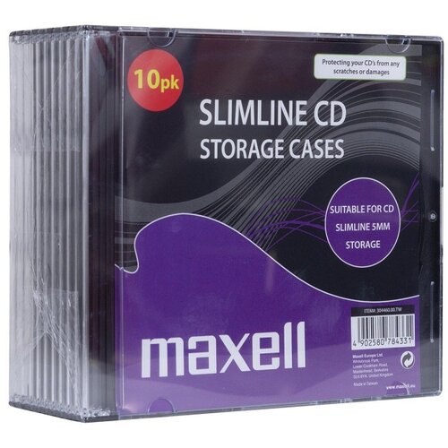 Maxell CD KUTIJA 5MM SLIM CASE Crna 10PAK Cene