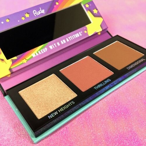 Rude Cosmetics paleta za lice nofilter 3D - stars Slike