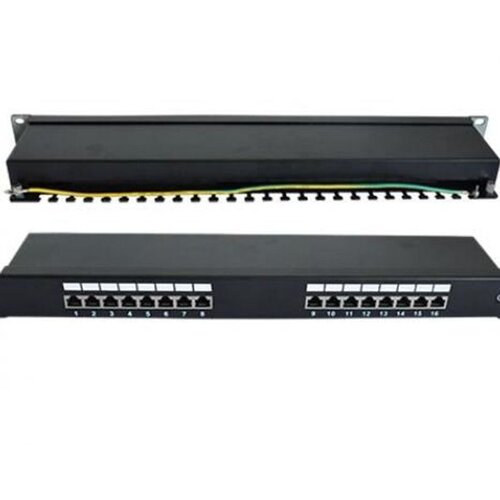 NaviaTec Cat6 Shielded 16-Port Patch Panel Black Cijene