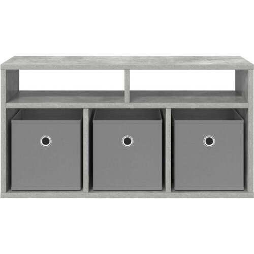  Nizak ormarić s ladicama Betonski sivi 72 x 22 5 x 38 cm Slike
