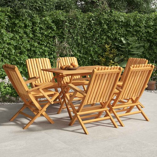  Sklopive vrtne stolice 6 kom 61x67x90 cm od masivne tikovine Cene