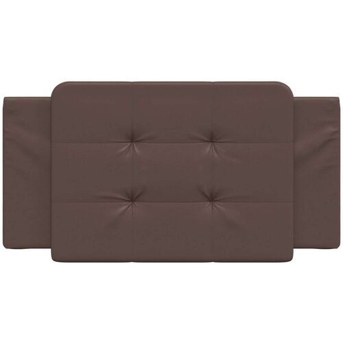  Jastuk za uzglavlje smeđi 100 cm od umjetne kože Slike
