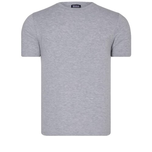 Dewberry T8569 BIKE COLLAR MENS T-SHIRT-PLAIN GREY Slike