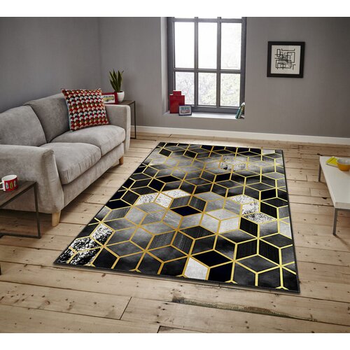 Conceptum Hypnose tepih Asr Crpt-92, pravougaoni, 80 x 140 cm, crni Cijene