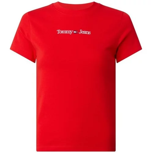 Tommy Hilfiger Majice s kratkimi rokavi Tjw Baby Serif Near Rdeča