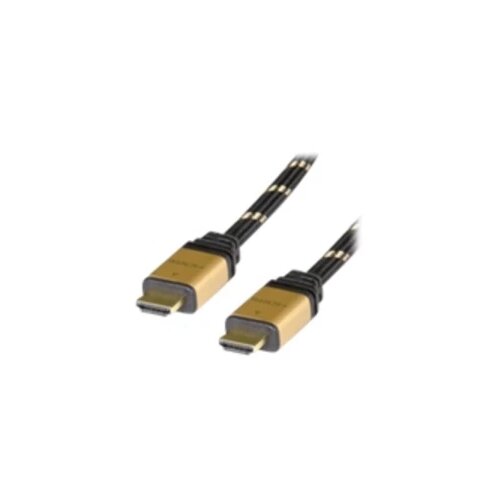 Roline HDMI priključni kabel HDMI A utikač 2.00 m crna, zlatna 11.04.5562 dvostruko zaštićen, pozlaćeni kontakti HDMI ka Cijene