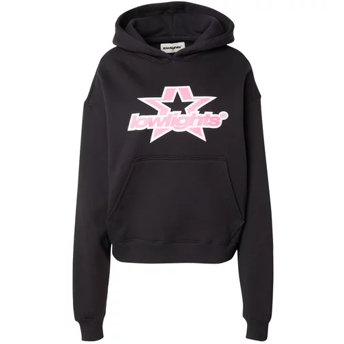 Low Lights Studios Sweater majica 'SUPERSTAR' roza / crna / bijela