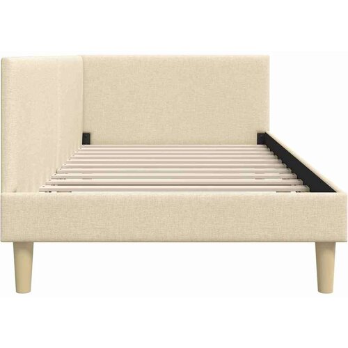 vidaXL Kotna postelja Drugo krema 80 x 200 cm Tkanina in oblikovan les Cene