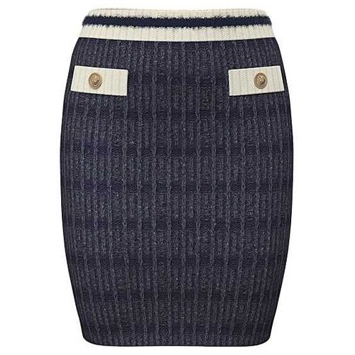 Guess teget pletena mini suknja Slike