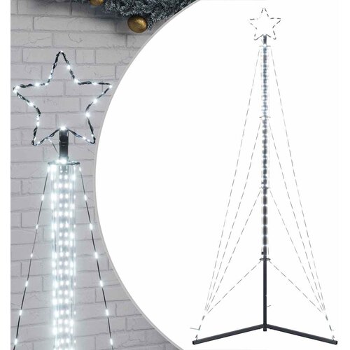 vidaXL LED božično drevo 483 LED hladno bela 240 cm, (22156965) Cene