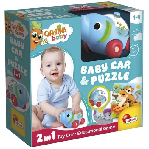 Lisciani Carotina Baby 2u1 Auto Slon i igra Puzzle Slike