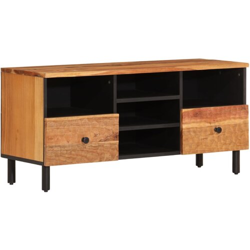 Maison Chic TV omarica - TV stojalo - Televizijska omarica 100x33x46 cm trden akacijev les, (21701737) Cene