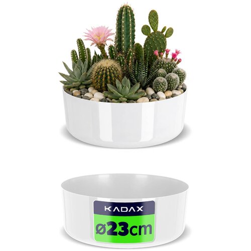 KADAX Cvetlični lonec Cvetlični lonec Skleda Bela Za Aranžmaje Okrogla 23 cm, (5000350001) Cene