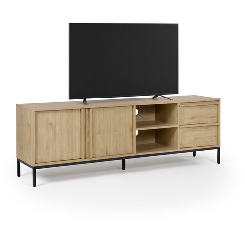 Marckeric TV omarica v hrastovem dekorju v naravni barvi 180x59x40 cm Luc &amp;ndash; Slike